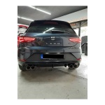 Seat Leon Mk3 2017-2020 Uyumlu  FL Custom Difüzör Çift Çıkış