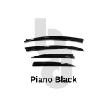 Vw Passat B6 2005-2010 Uyumlu Mugen Cam Rüzgarlığı Seti Piano Black 4'lü - Görsel 3
